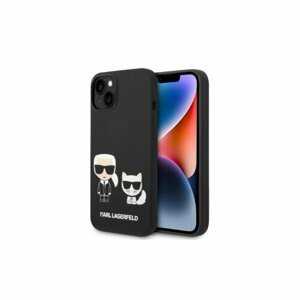 Puzdro Karl Lagerfeld iPhone 14 Pro KLHMP14LSSKCK black HC Magsafe Liquid Silicone Karl