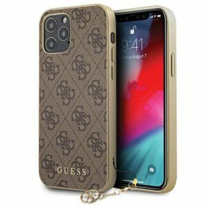 Guess case for iPhone 13 Pro / 13 6,1" GUHCP13LGF4GBR brown hard case 4G Charms Collection