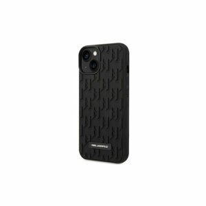 Karl Lagerfeld case for iPhone 14 6,1" KLHCP14SRUPKLPK black + 3D Rubber case with Monogram Pa