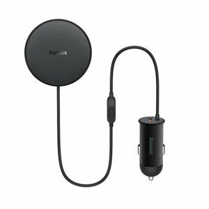 Baseus CW01 Magnetický Držák do Auta s 15W Bezdrátovým Nabíjením + 25W USB-C Autonabíječkou Black