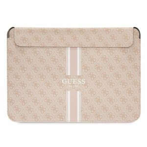 Guess PU 4G Printed Stripes Computer Sleeve 16" Pink