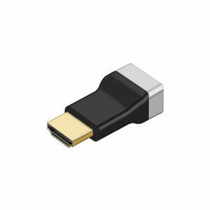 mobilNET 90° adaptér HDMI dolný, čierny