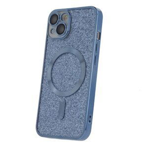 Glitter Chrome Mag case for iPhone 15 6,1" blue