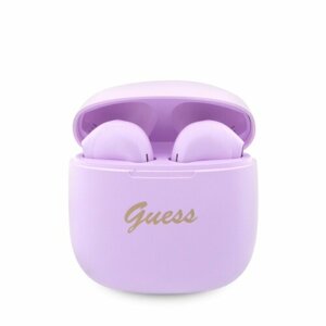 Guess True Wireless Script Logo BT5.3 6H Stereo slúchadlá, Fialové