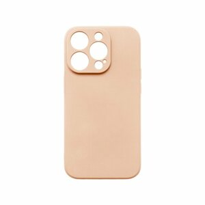 mobilNET silikónové puzdro iPhone 15 Pro, broskyňové (Fiber)