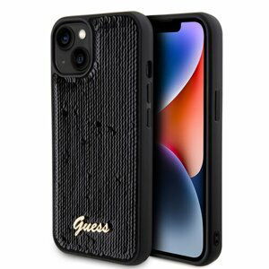 Guess Sequin Script Logo Zadní Kryt pro iPhone 13 Black