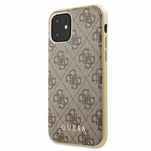 Guess case for iPhone 11 GUHCN61G4GB brown hard case 4G Collection