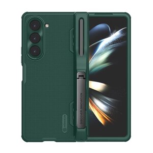 Nillkin Super Frosted FOLD Slot+Stand Zadní Kryt pro Samsung Galaxy Z Fold 5 Deep Green