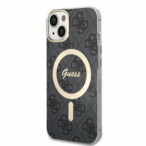 Guess IML 4G MagSafe Zadní Kryt pro iPhone 15 Black