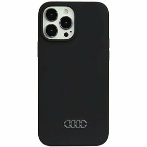 Audi Silicone Zadní Kryt pro iPhone 13 Pro Max Black