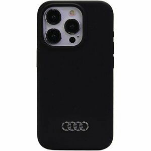 Audi Silicone Zadní Kryt pro iPhone 15 Pro Black