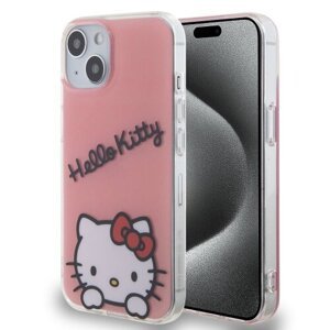 Hello Kitty IML Daydreaming Logo Zadní Kryt pro iPhone 13 Pink