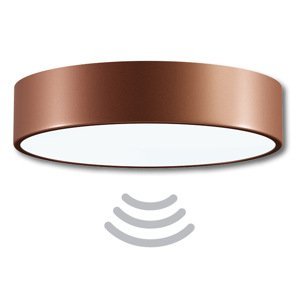 Stropné kúpelňové svietidlo s čidlom Temar CLEO 400 meď IP54