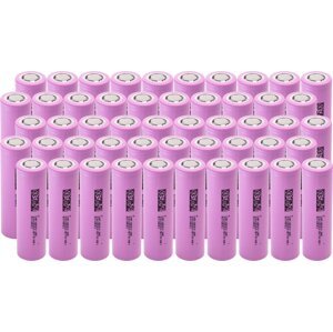 GREEN CELL 50 x Nabíjateľné batériové články Li-Ion GC ICR18650-26H 2600mAh 3.7V