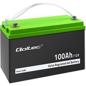 Qoltec Gélová batéria | 12V | 100Ah | 29.3 kg
