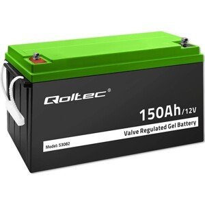 Qoltec Gélová batéria | 12V | 150Ah | pre fotovoltiku