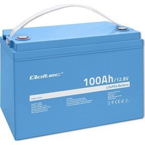 Qoltec Batéria LiFePO4 | 12.8V | 100Ah | 1280Wh | BMS