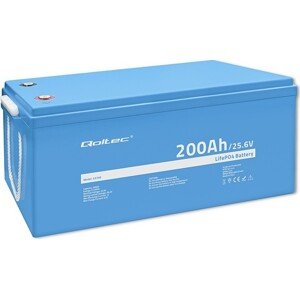 Qoltec LiFePO4 lítium-železo-fosfátová batéria | 25,6V | 200Ah | BMS