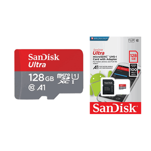 SanDisk Ultra/micro SDXC/128GB/140MBps/UHS-I U1 / Class 10/+ Adaptér