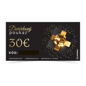 Darčekový poukaz Darčekový poukaz: 30€