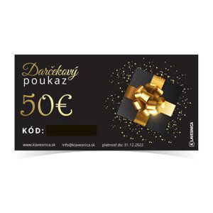 Darčekový poukaz Darčekový poukaz: 50€