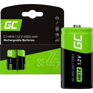 GREEN CELL Batéria C R14 4 x HR14 Ni-MH 1.2V 4000mAh