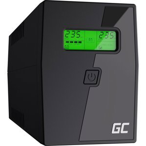 GREEN CELL Záložný zdroj  UPS s LCD obrazovkou 800VA 480W