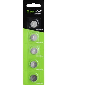 5x Green Cell CR1620 batéria lítiová batéria 3V 70 mAh