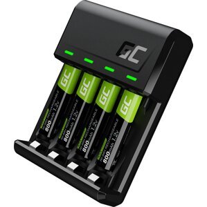 GREEN CELL Set GC Nabíjačka + 4x batérie AAA HR03 800mAh