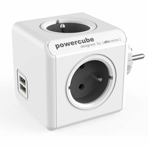 PowerCube Original USB zásuvka sivá