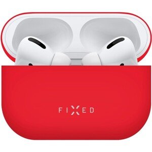 FIXED Silky ultratenké silikónové puzdro Apple Airpods Pro červené