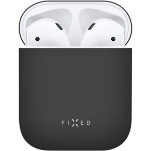 FIXED Silky ultratenké silikónové púzdro Apple Airpods čierne