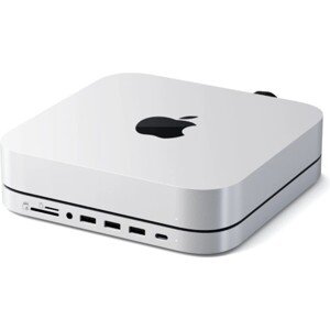 Satechi Aluminium Type-C Stand and Hub for Mac Mini w/ SSD Enclosure strieborný