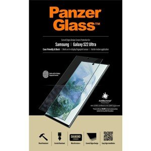 PanzerGlass™ Samsung Galaxy S22 Ultra (okrajové lepenie s funkčným odtlačkom prstov)