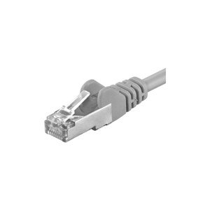 Premiumcord Patch kábel CAT 6a S-FTP RJ45-RJ45 LSOH AWG 26/7 10m sivý