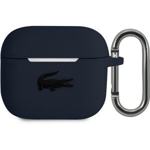 Lacoste Liquid Silicone Glossy Printing Logo Puzdro pre Airpods 3 Navy