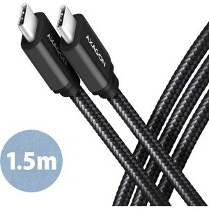 AXAGON kábel USB-C - USB-C 1.5m čierny