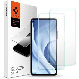 Spigen Glas tR Slim 2 Pack tvrdené sklo Xiaomi Mi 11 Lite/Xiaomi Mi 11 Lite 5G