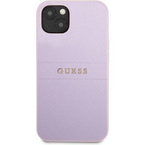 Guess PU Leather Saffiano kryt iPhone 13 mini fialový