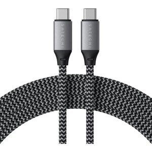 Satechi USB-C na USB-C 100W Braided Charging 2m Cable - Grey