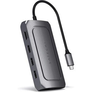 Satechi Aluminium USB4 Multiport adaptér w 8K HDMI Space Grey