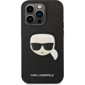Karl Lagerfeld PU Saffiano Karl Head kryt iPhone 14 Pro Max čierny