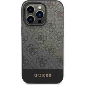 Guess 4G Stripe kryt iPhone 14 Pro sivý