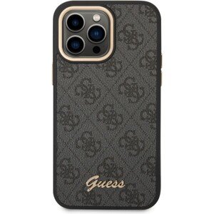 Guess PC/TPU 4G Metal Camera Outline Zadný Kryt pre iPhone 14 Pro Max Black