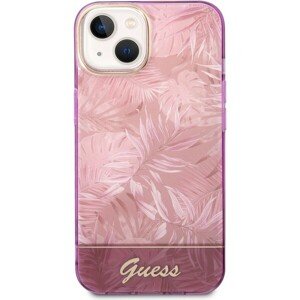 Guess PC/TPU Jungle Zadný Kryt pre iPhone 14 Max Pink