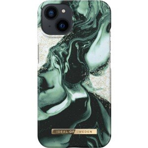 Ochranný kryt Fashion iDeal Of Sweden pre iPhone 14 Golden Olive Marble