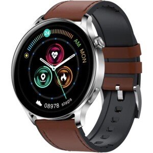 Garett Smartwatch Men Elegance RT svetlo hnedá koža