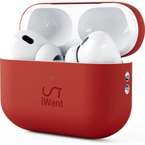 iWant Silicone ochranné puzdro Airpods Pro 2 červené