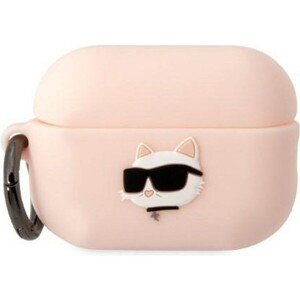 Original case KARL LAGERFELD KLAP2RUNCHP pre Apple Airpods Pro 2 (3D Sil NFT Choupette / pink)