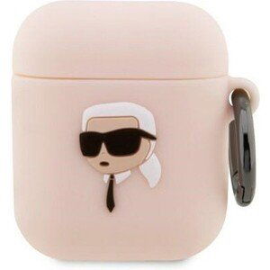 Original case KARL LAGERFELD KLA2RUNIKP pre Apple Airpods 1/2 (3D Sil NFT Karl / pink)